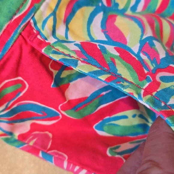 NWT Lilly Pulitzer Callahan Pomegranate "Jungle Tumble" Shorts - Picture 7 of 8